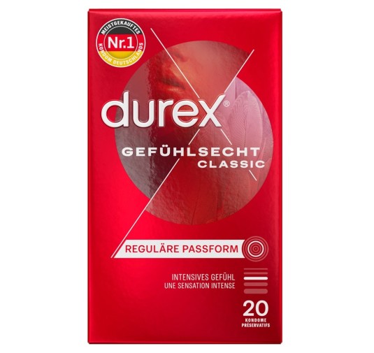 Durex - Prezerwatywy Lateksowe Zbiorniczek 20szt